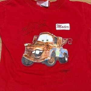 Disney Red Mater Long Sleeve Shirt
